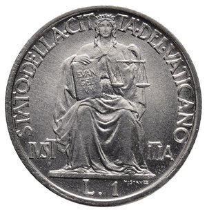 obverse: VATICANO - Pio XII - 1 Lira 1942