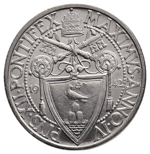 reverse: VATICANO - Pio XII - 1 Lira 1942