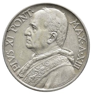 reverse: VATICANO - Pio XI - 10 Lire argento 1934  