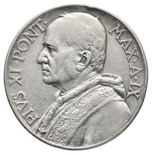 reverse: VATICANO - Pio XI - 10 Lire argento 1930 