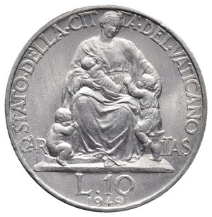 obverse: VATICANO - Pio XII - 10 Lire 1949