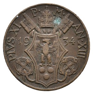 reverse: VATICANO - Pio XI - 5 Centesimi 1934