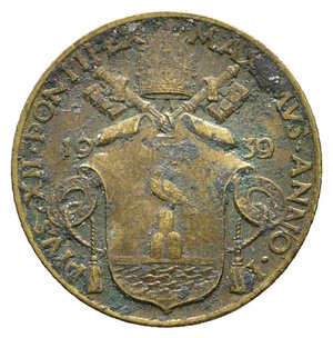 reverse: VATICANO - Pio XII - 5 Centesimi 1939