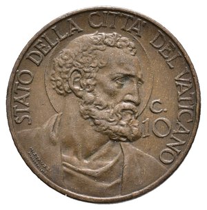 obverse: VATICANO - Pio XI - 10 Centesimi 1930