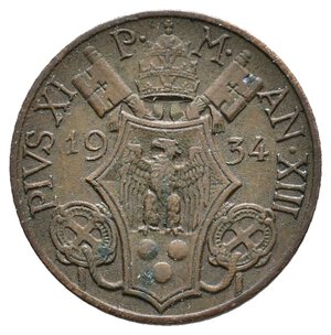 reverse: VATICANO - Pio XI - 10 Centesimi 1934