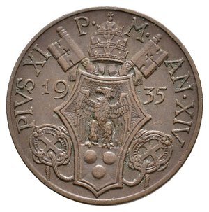 reverse: VATICANO - Pio XI - 10 Centesimi 1935