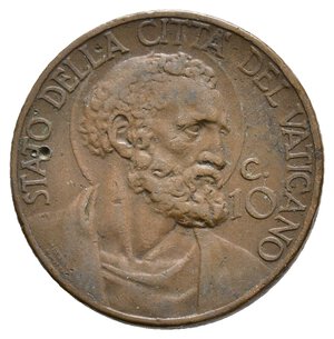 obverse: VATICANO - Pio XI - 10 Centesimi 1936