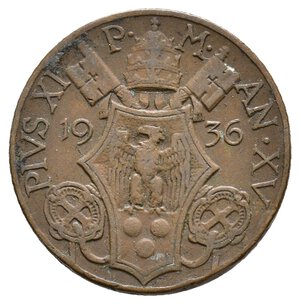 reverse: VATICANO - Pio XI - 10 Centesimi 1936