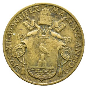 reverse: VATICANO - Pio XII - 10 Centesimi 1939