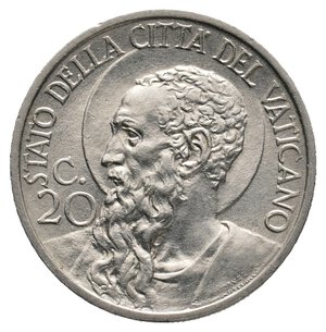 obverse: VATICANO - Pio XI - 20 Centesimi 1930