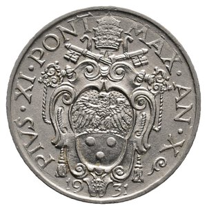 reverse: VATICANO - Pio XI - 20 Centesimi 1931