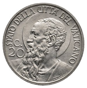 obverse: VATICANO - Pio XI - 20 Centesimi 1933/34