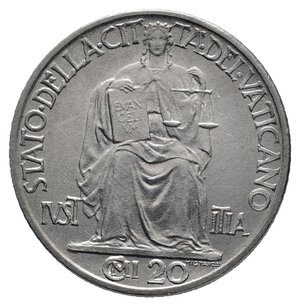 obverse: VATICANO - Pio XII - 20 Centesimi 1942