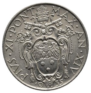 reverse: VATICANO - Pio XI - 1 Lira 1935