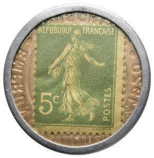 obverse: GETTONE Francia Con Francobollo Credit Lyonnais