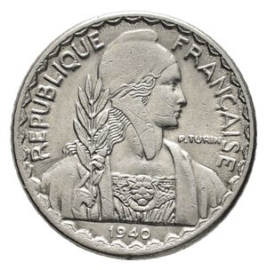 reverse: INDOCINA FRANCESE  10 Centimes 1940