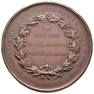 reverse: Vittorio Emanuele II, Alle Arti ed All industria, Expo LONDRA 1862, Diam.56 mm BB Colpi