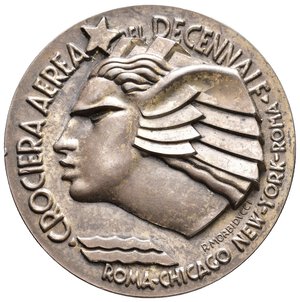 obverse: Medaglia Fascista Crociera Aerea del Decennale, 1933 Argento, opus Morbiducci, 
diam.59,2 mm