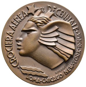 obverse: Medaglia Fascista Crociera Aerea del Decennale, 1933 bronzo, opus Morbiducci, 
diam.59,7 mm