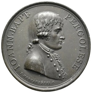 obverse: Medaglia GIOVANNI BATTISTA PERGOLESI  - 1806 OPUS T. MERCANDETTI 
probabile rifusione coeva, diam.64,7 mm