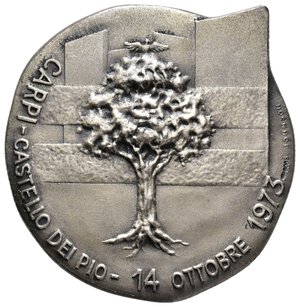 reverse: Medaglia Carpi - Museo Monumento al Deportato , 1973 , argento