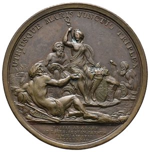 reverse: Francia, medaglia  Louis XVI, Canal du Centre, 1783, Bronzo, diam.50,4 mm