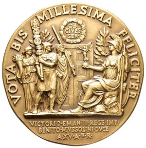 reverse: Medaglia BIMILLENARIO Nascita di Augusto, 1937, bronzo, diam.83,5 mm RARA