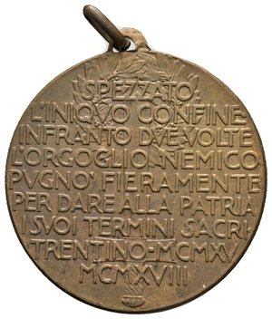 reverse: Medaglia 1° Armata 1915-1918 , diam.35 mm