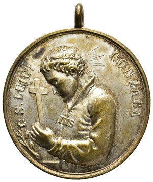 obverse: Medaglia Religiosa S.Luigi Gonzaga - Pompei  diam.39 mm