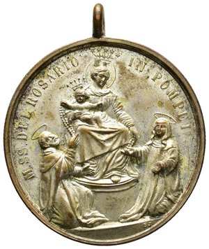 reverse: Medaglia Religiosa S.Luigi Gonzaga - Pompei  diam.39 mm