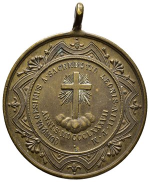 reverse: Medaglia Religiosa Leone XIII  1887 , diam.39 mm