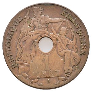 reverse: INDOCINA FRANCESE  1 Centime 1911