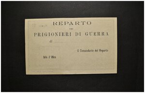 reverse: Buono 5 Centesimi Prigionieri di Guerra - Comando Firenze fds