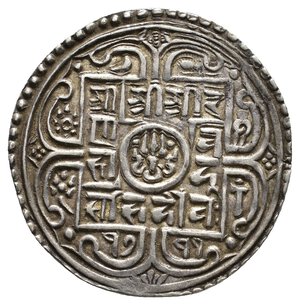 NEPAL - Rana Bahadur Shah (1777-1799) 1 Mohar argento 1711 (1789) KM#502.2		