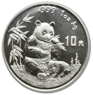 obverse: CINA   10 Yuan argento Panda 1996 1 oz argento 999