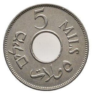 obverse: PALESTINA - 5 Mils 1934