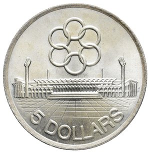 obverse: SINGAPORE 5 Dollars argento 1973 Seventh Seap Games 