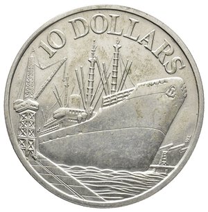 obverse: SINGAPORE 10 Dollars argento 1976 