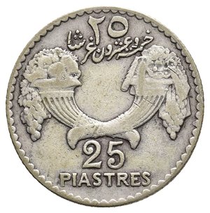 obverse: SIRIA  25 Piastre argento 1936