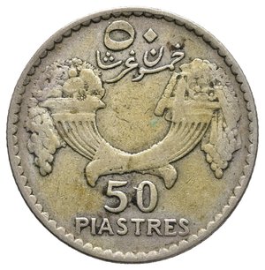 obverse: SIRIA  50 Piastre argento 1929