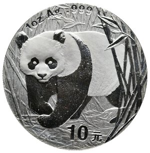 obverse: CINA   10 Yuan argento Panda 2002  1 oz argento 999