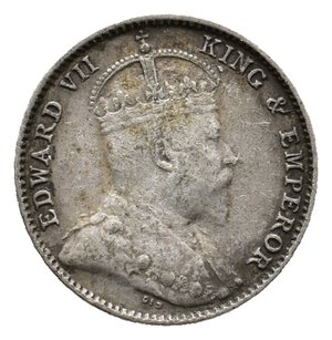 reverse: STRAITS SETTLEMENTS - Edward VII - 5 Cents argento 1910