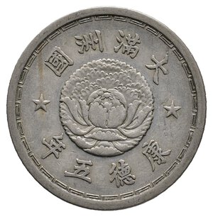 reverse: CINA - Manchuko 10 Fen 1938