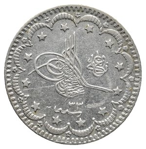 obverse: TURCHIA  - Abdul Hamid II  - 5 kurus argento  1293/33 (1876)