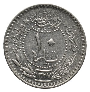 obverse: TURCHIA  -Mehmet V - 10 para 1327/2  (1909)