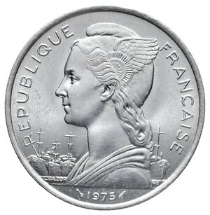 reverse: AFARS ET DES ISSAS  (Territori Francesi) 5 Francs 1975