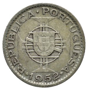 reverse: ANGOLA  10 Escudos argento 1952