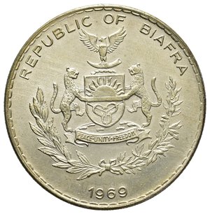 reverse: BIAFRA 1 Pound argento 1969