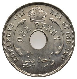 obverse: BRITISH WEST AFRICA  1 Penny 1936