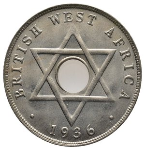 reverse: BRITISH WEST AFRICA  1 Penny 1936
